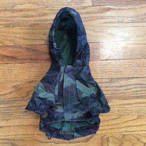 Camouflage Dog Rain Jacket Coat